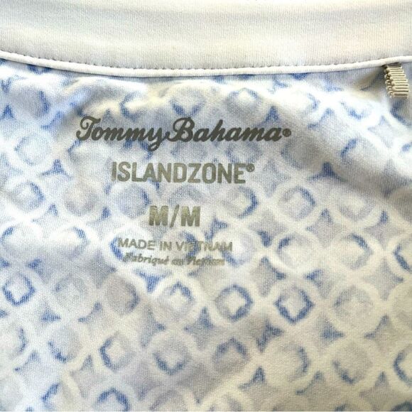 Tommy Bahama Aubrey Tile Isle IslandZone Shift Dress Blue and White Size Medium - Picture 10 of 14